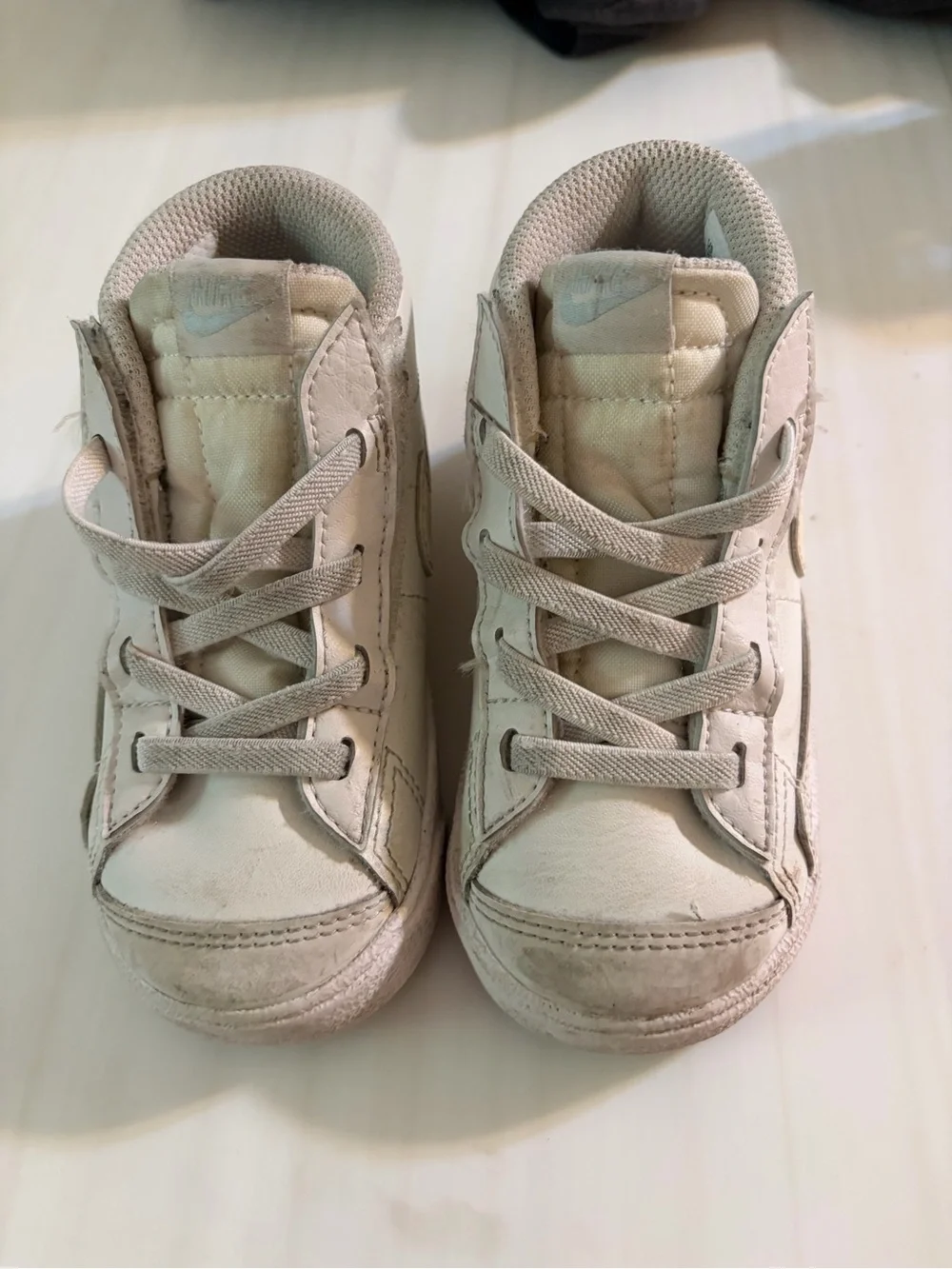 Nike Kids White Blazers High-Top Sneakers